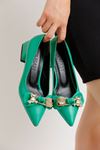 Kadın Topuklu Ayakkabı THN01 - Yeşil